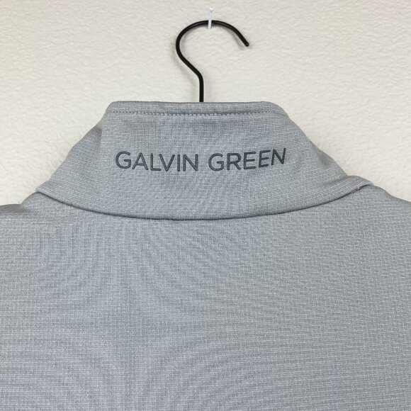 Galvin Green Men's XXL Insula Lite Grey Quarter Zip Long Sleeve Top Turtleneck - Picture 11 of 15